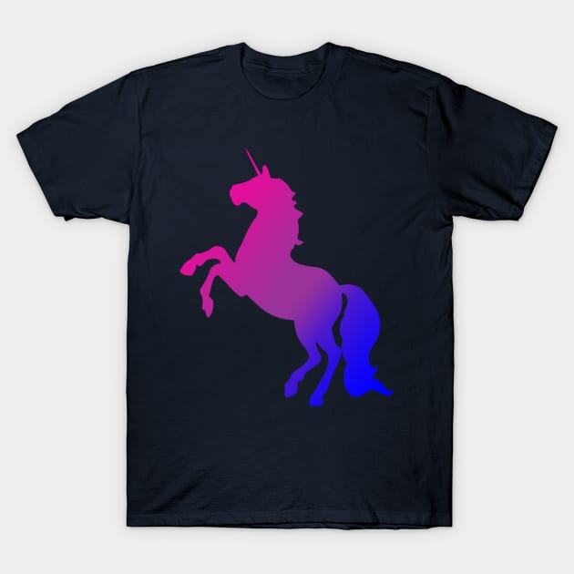 Bisexual Pride Unicorn T-Shirt by QueenAvocado